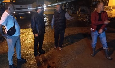 Kaymakamımız GÜLDOĞAN’dan Yağıştan Etkilenen Mahallelere Ziyaret.