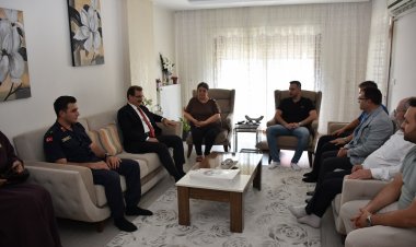 Kaymakam Ali Güldoğan’dan Şehit Polis Memuru Mert Altıntaş’ın Ailesine Anlamlı Ziyaret
