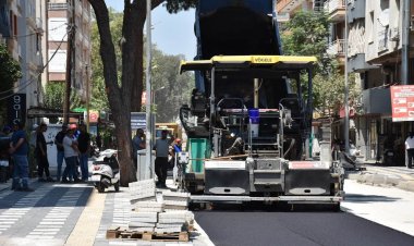 Salihli’de 3,5 Kilometrelik Güzergâhta Asfalt ve Kaldırım Çalışmaları Sürüyor